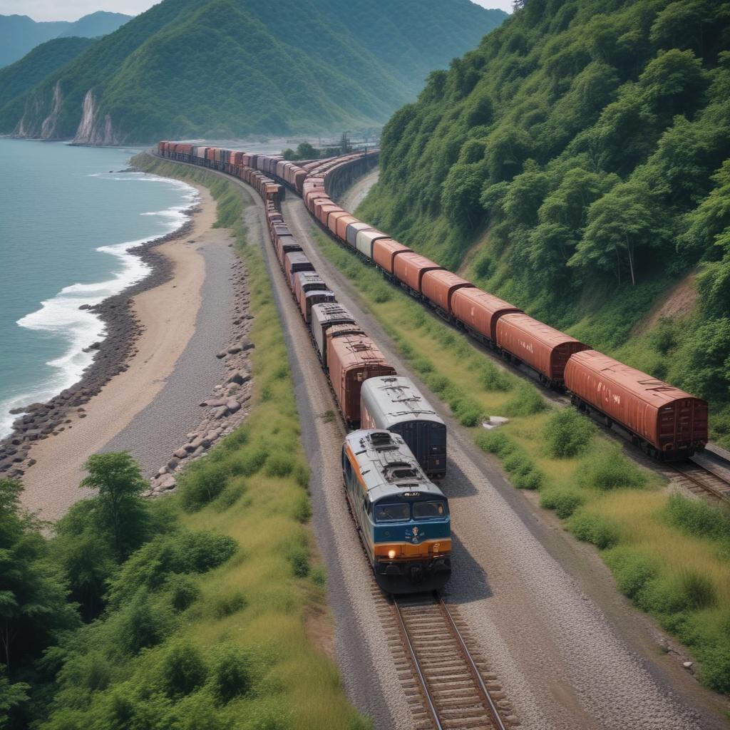 Стоимость железнодорожной доставки грузов между центральным регионом и островным пунктом на Дальнем Востоке